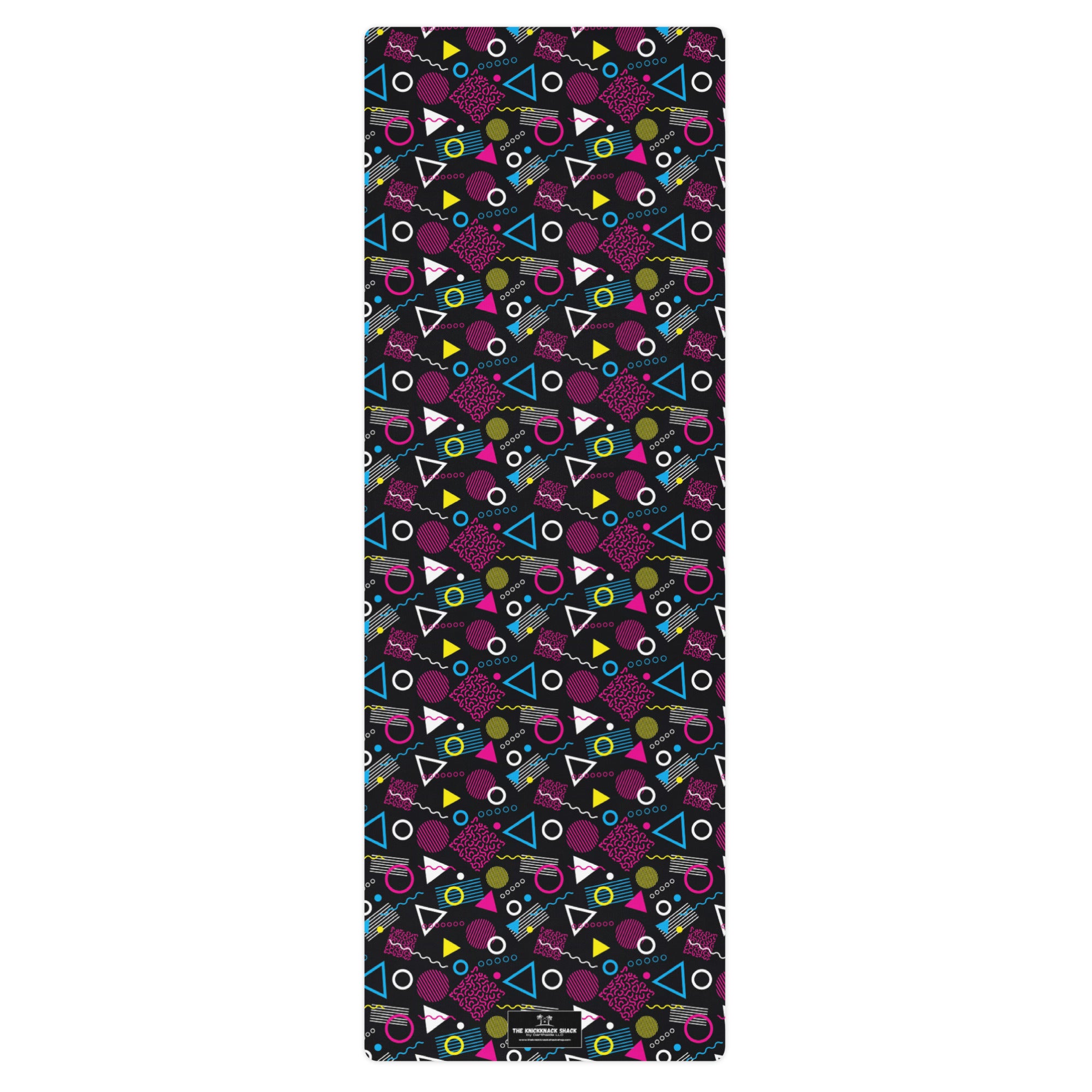 3mm Yoga Mat with Carrying Strap - 1984 Black