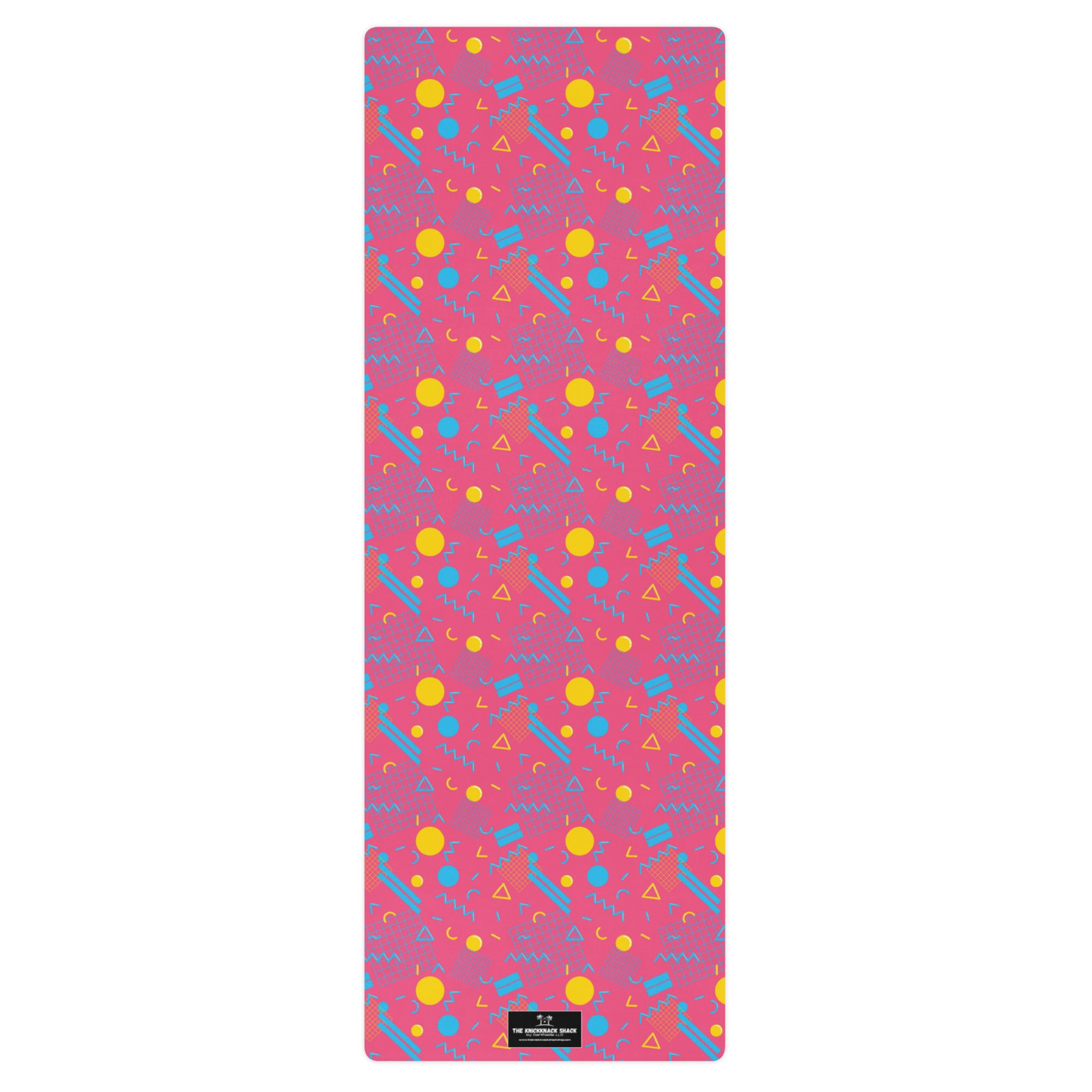 3mm Yoga Mat with Carrying Strap - 1984 Pink