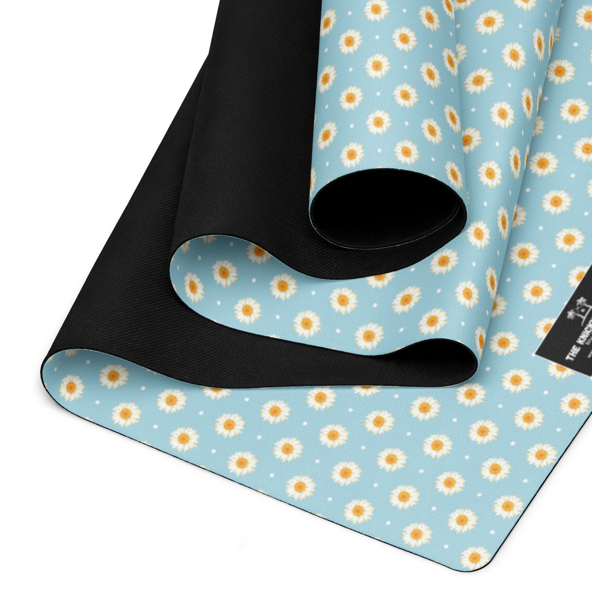 3mm Yoga Mat with Carrying Strap - Daisy Dots