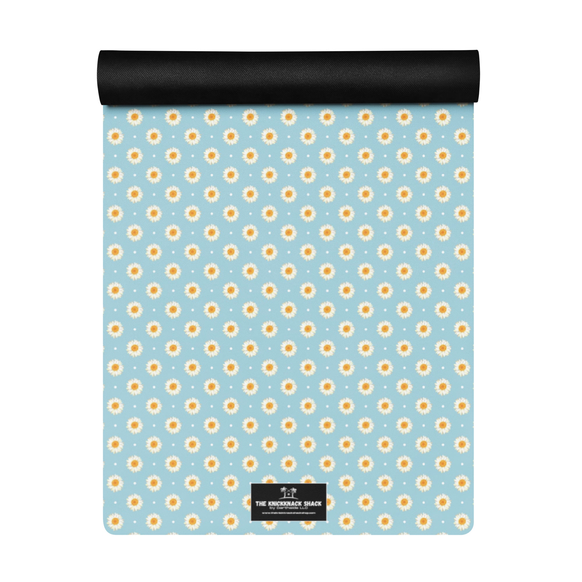 3mm Yoga Mat with Carrying Strap - Daisy Dots