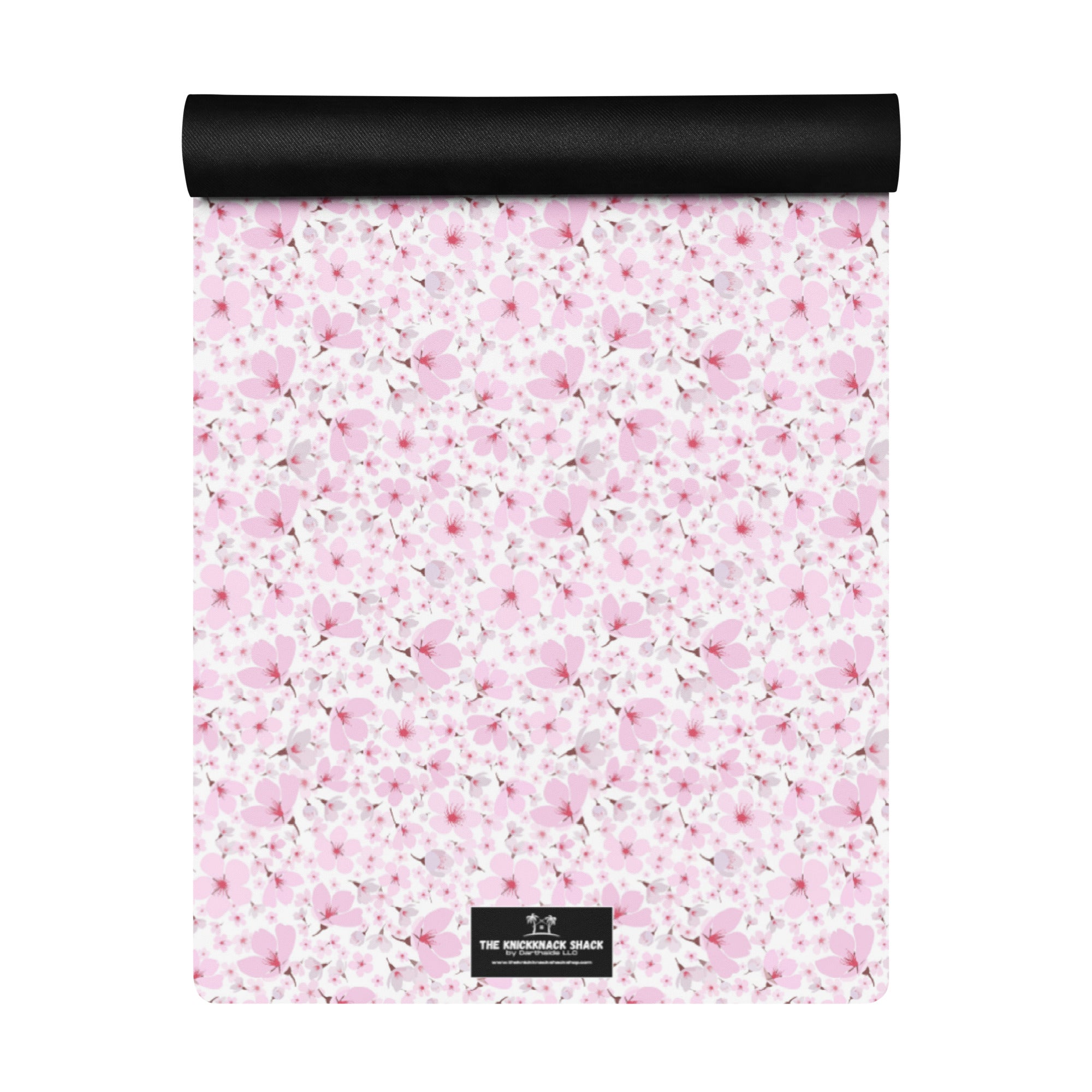 3mm Yoga Mat with Carrying Strap - Cherry Blossoms