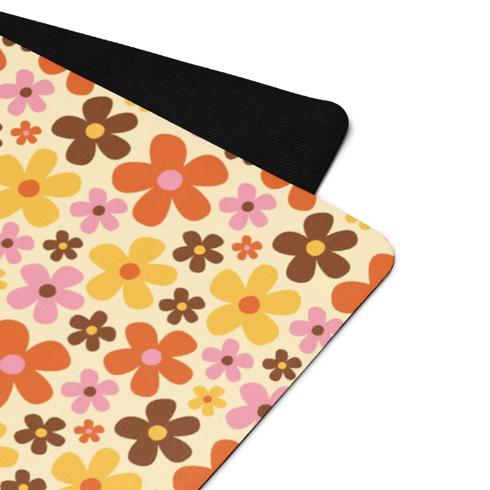 3mm Yoga Mat with Carrying Strap - Retro Floral