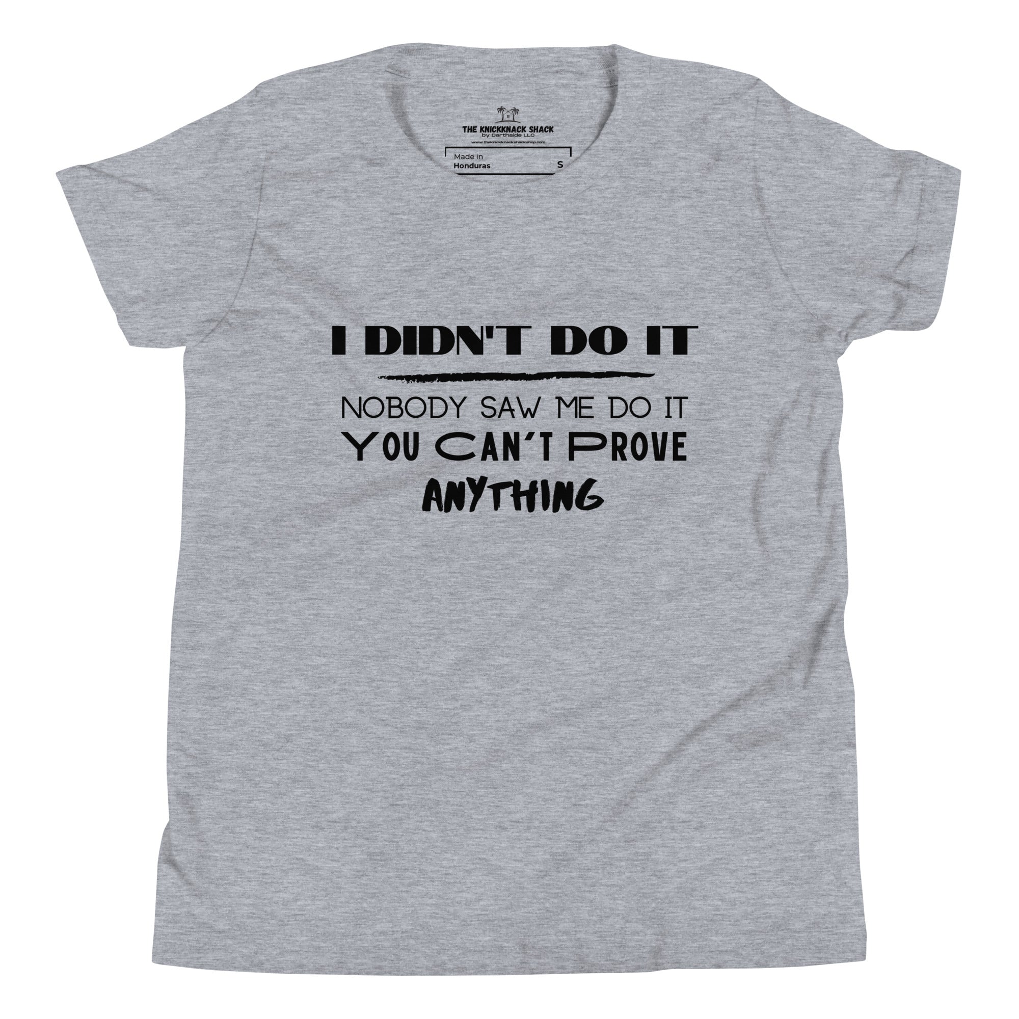 Youth T-Shirt - I Didn't Do It (Light Colors)