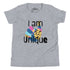 Youth T-Shirt - I Am Unique (Light Colors)