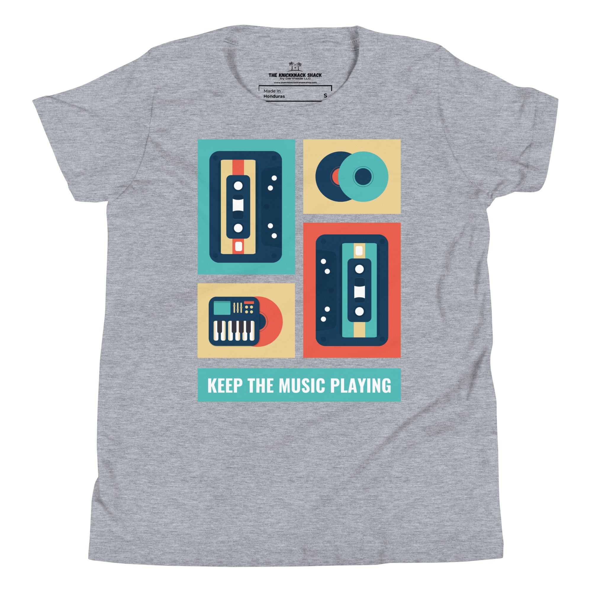 Youth T-Shirt - Keep the Music Playing (Light Colors)