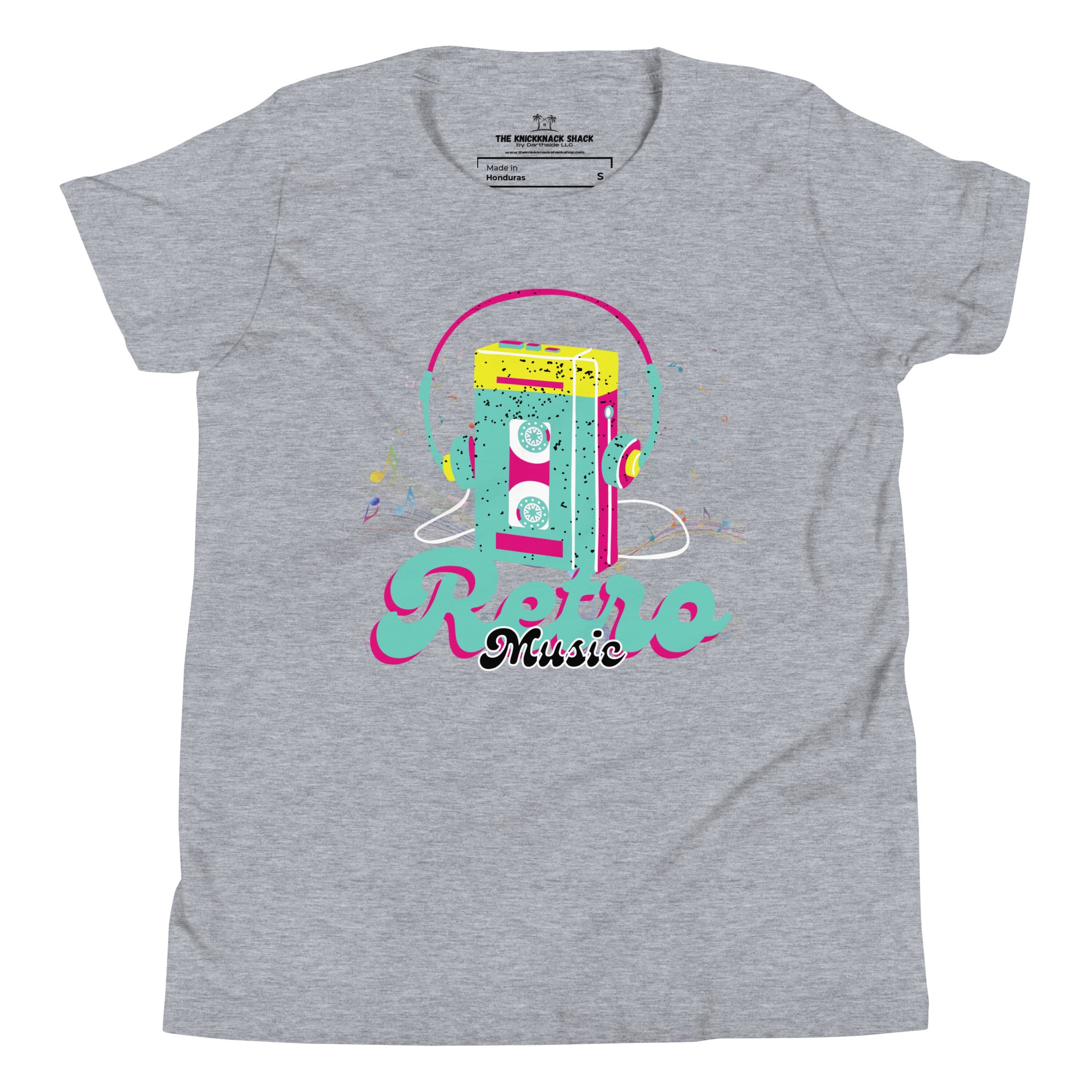 Camiseta Juvenil - Música Retro (Colores Claros)