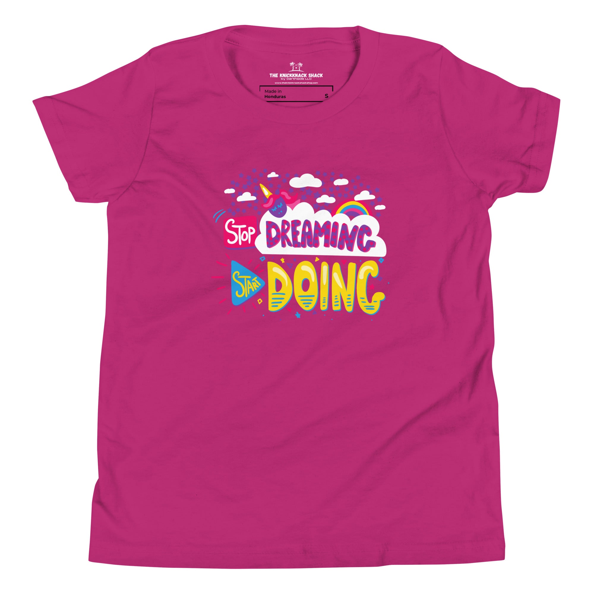 T-Shirt Jeunesse - Stop Dreaming (Couleurs Foncées)