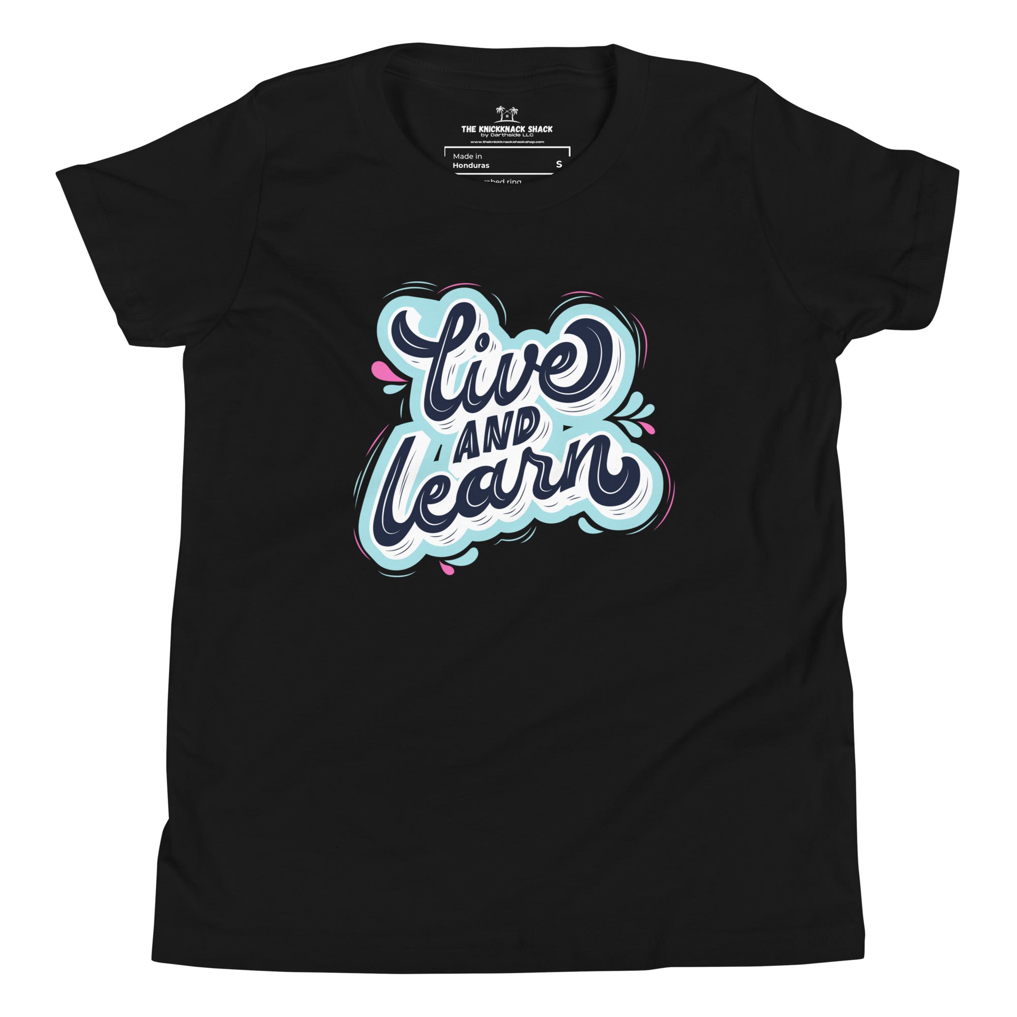 Youth T-Shirt - Live and Learn (Dark Colors)