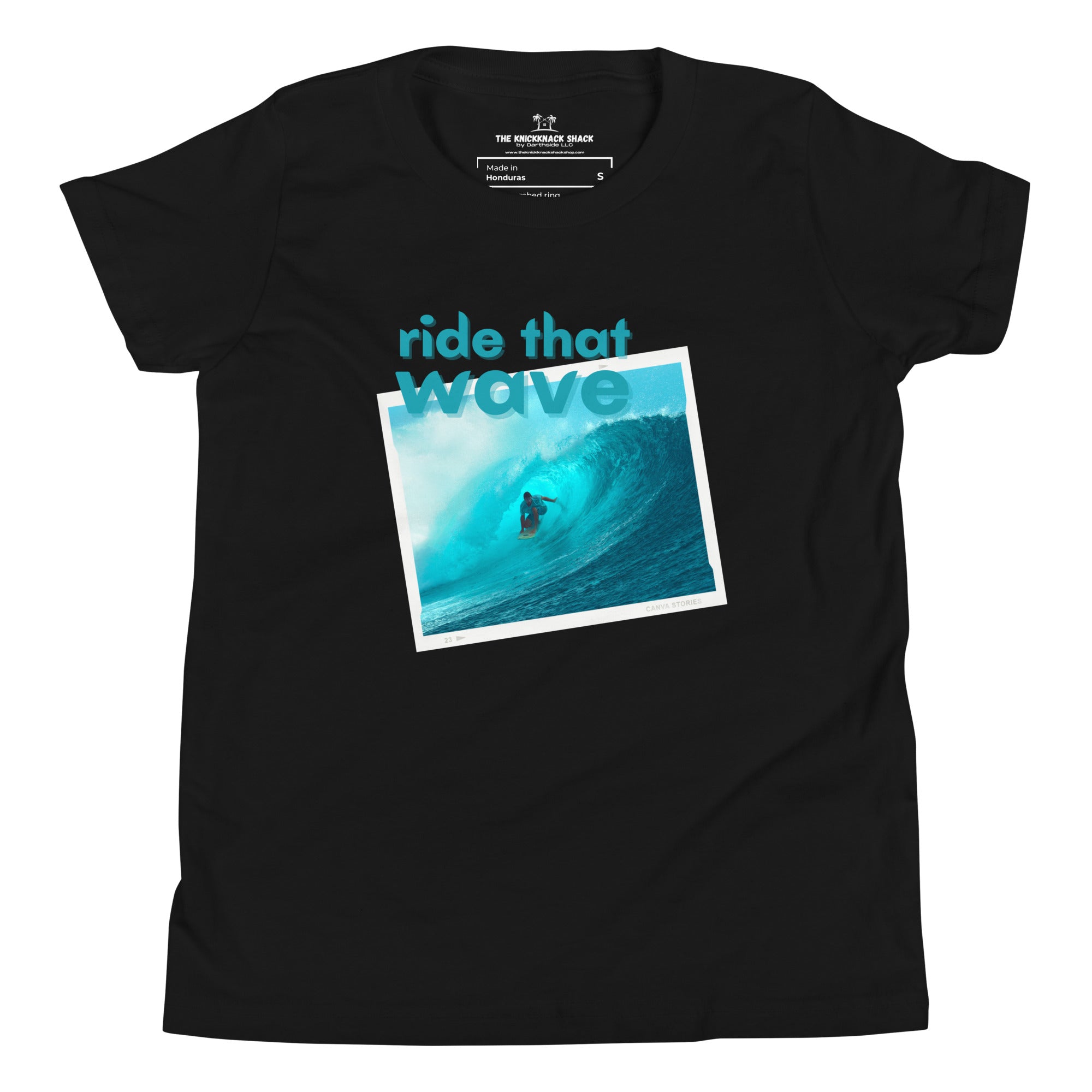 Youth T-Shirt - Ride That Wave (Dark Colors)