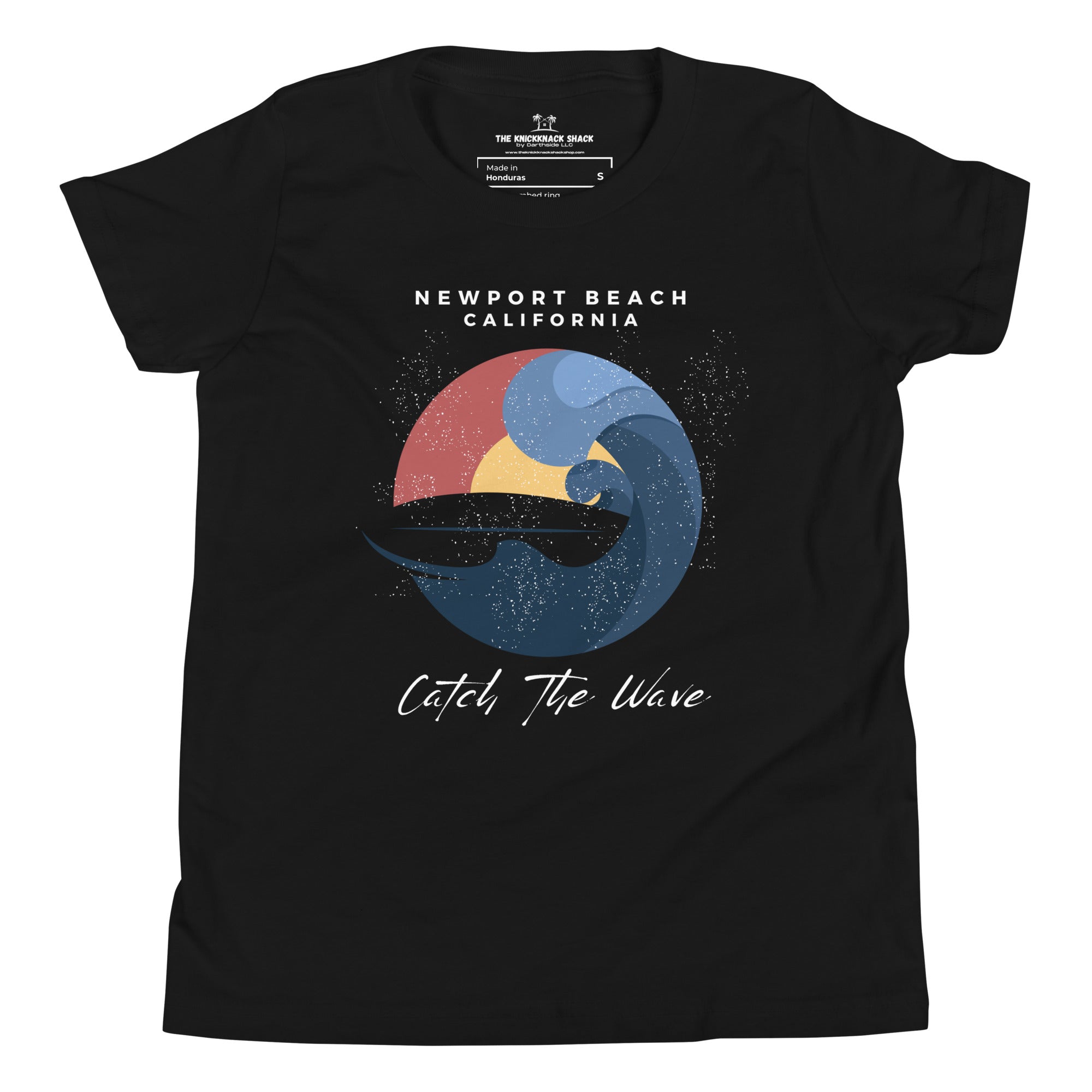 Camiseta Juvenil - Catch the Wave (Colores Oscuros)