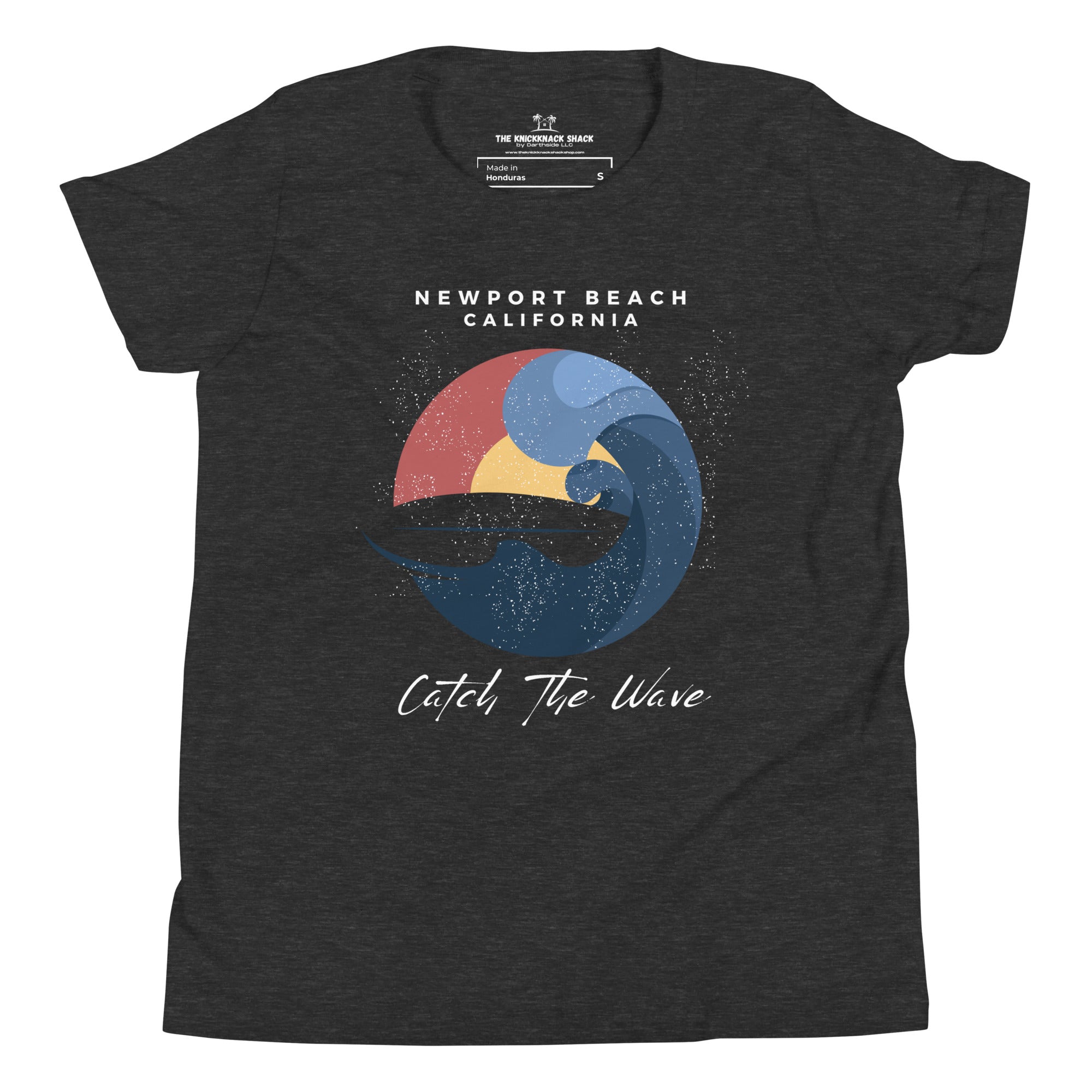 T-shirt jeunesse - Catch the Wave (couleurs sombres)