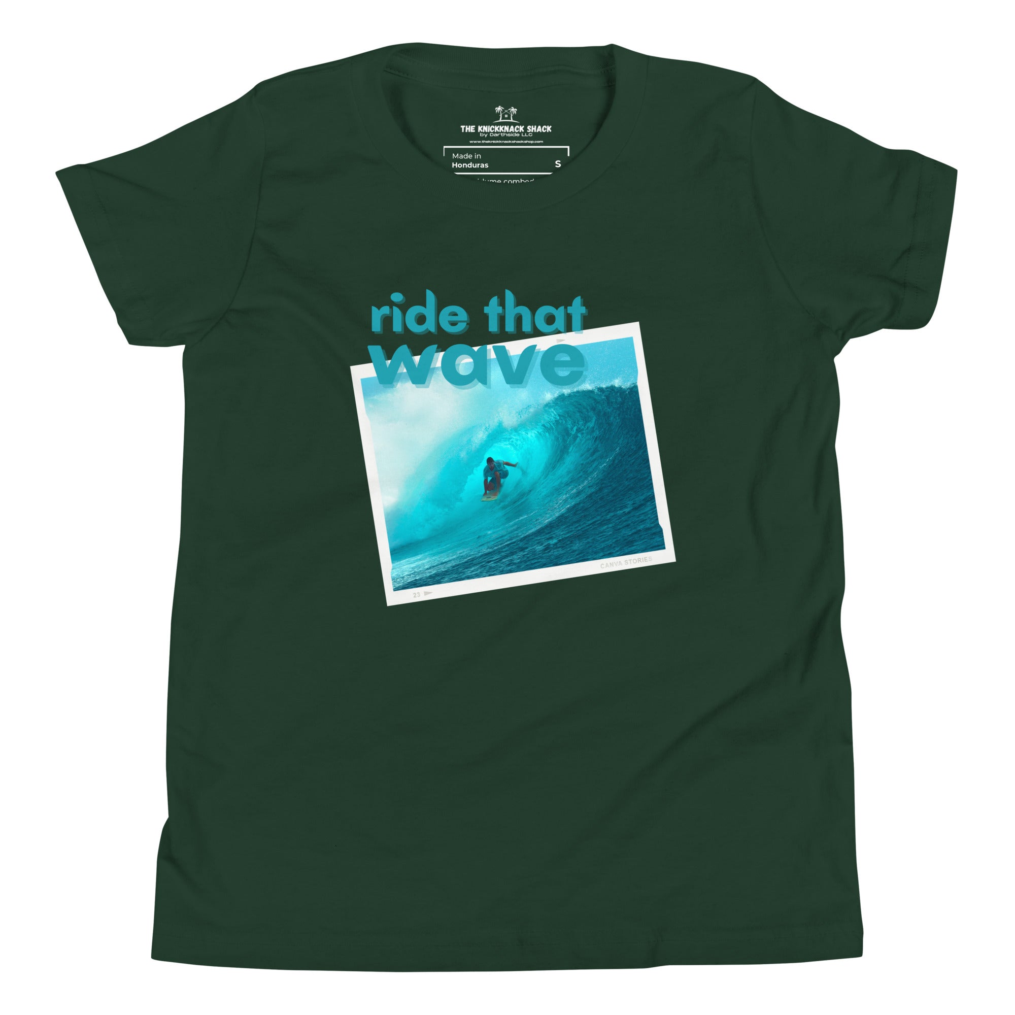 T-shirt jeunesse - Ride That Wave (couleurs foncées)