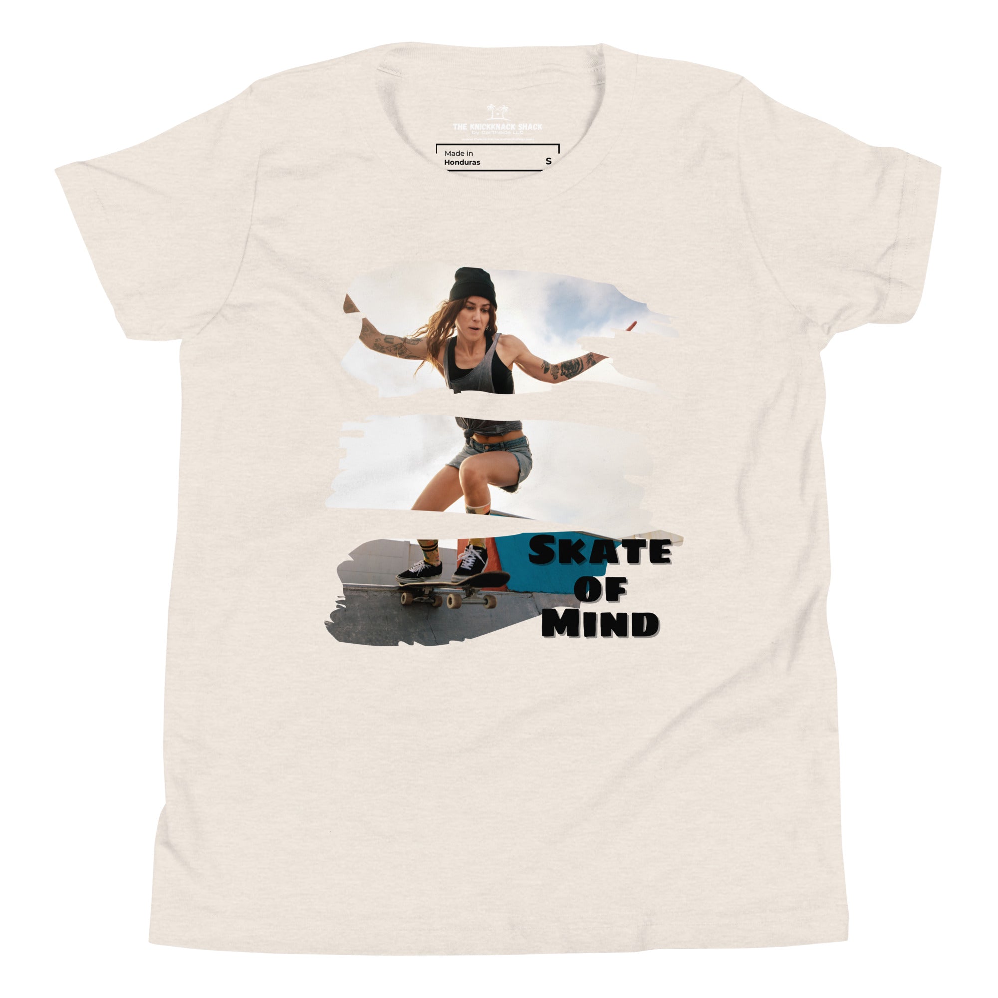 Camiseta Juvenil - Skate Of Mind (Colores Claros)