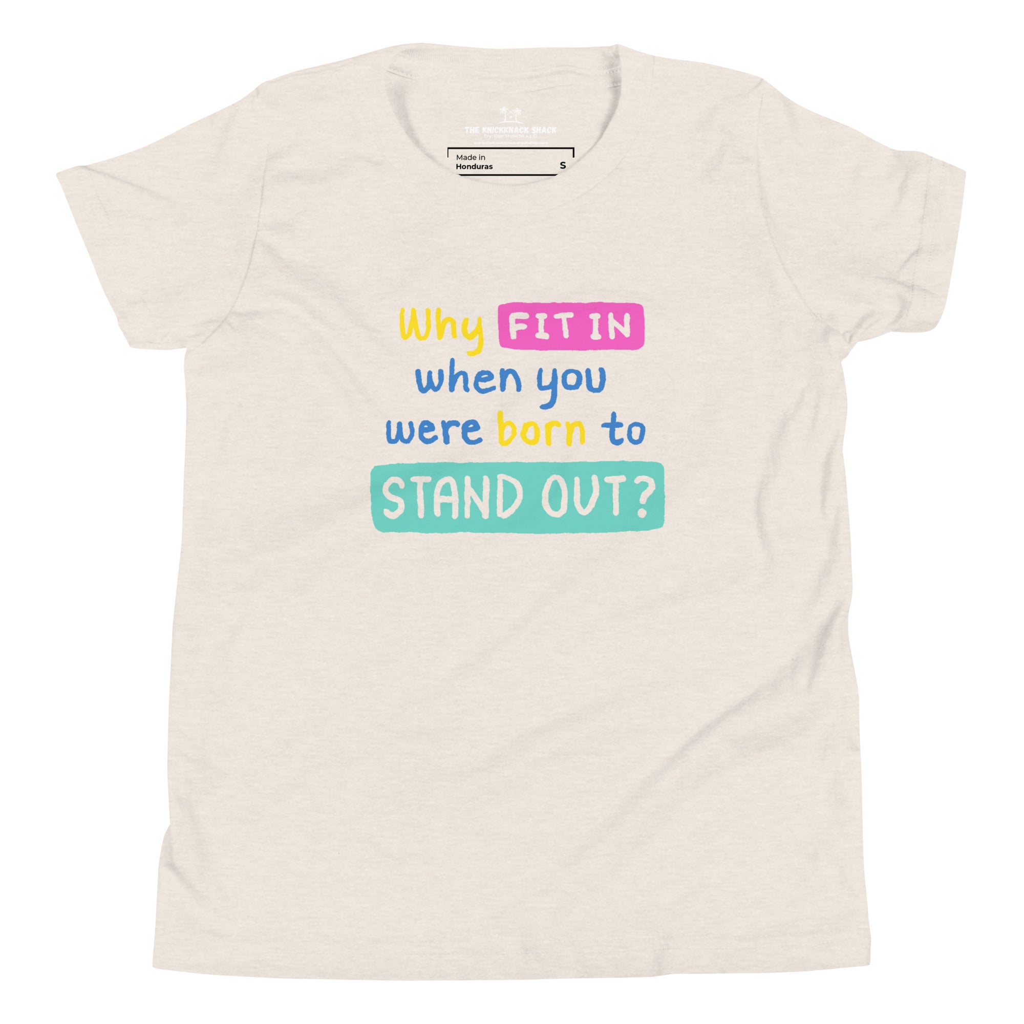 Youth T-Shirt - Why Fit In (Light Colors)