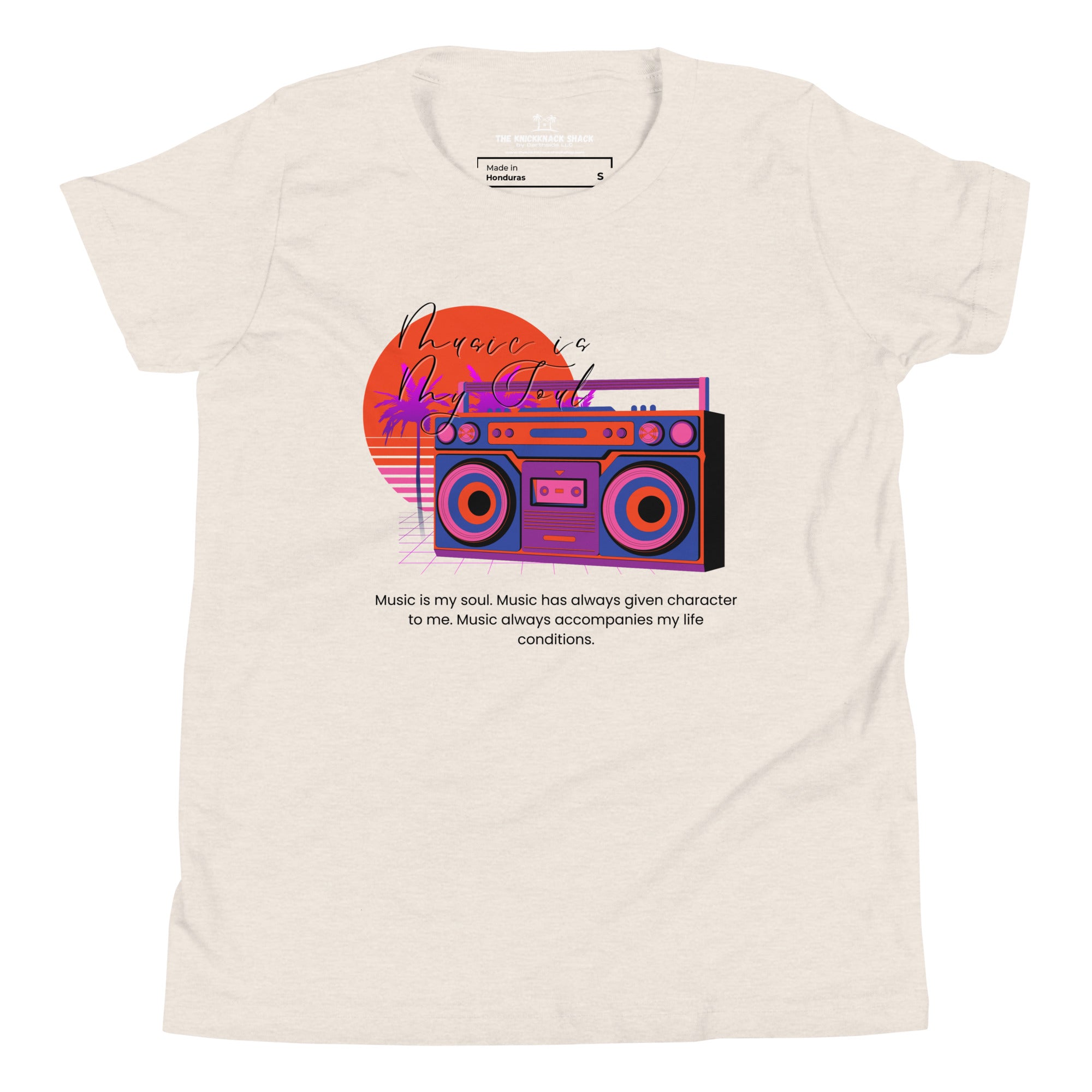 Camiseta juvenil - La música es mi alma (colores claros)