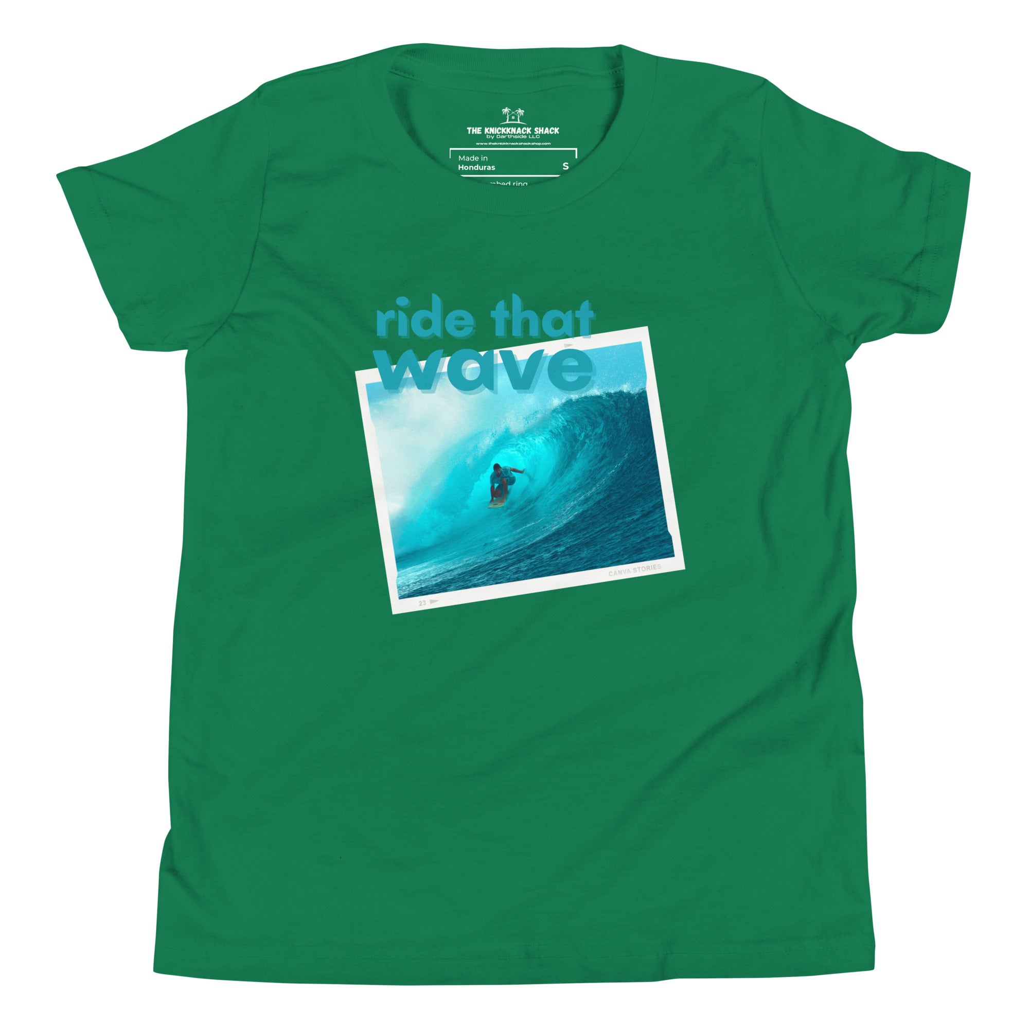 T-shirt jeunesse - Ride That Wave (couleurs foncées)