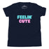 Camiseta juvenil - Feelin' Cute (colores oscuros)