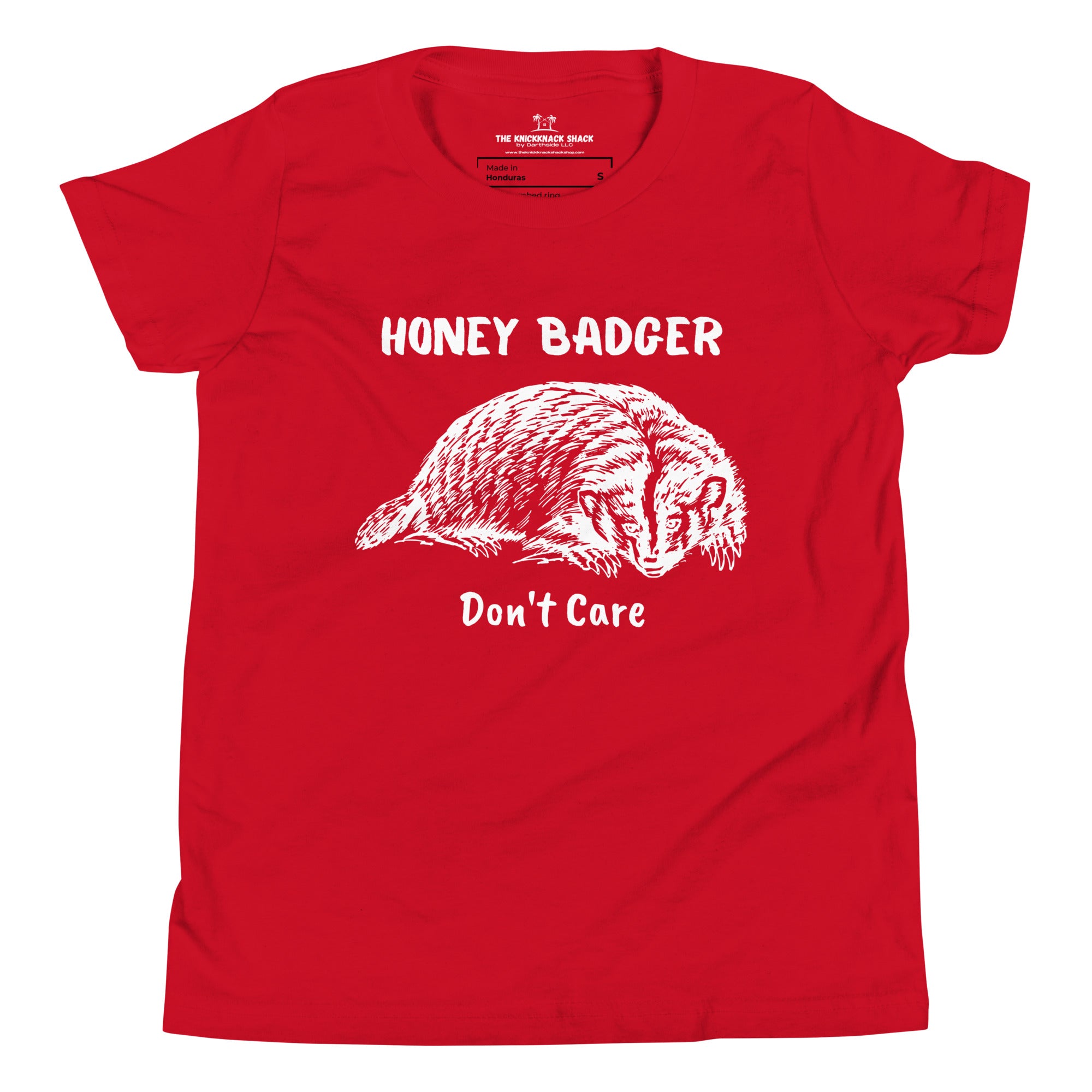 Camiseta Juvenil - Honey Badger (Colores Oscuros)