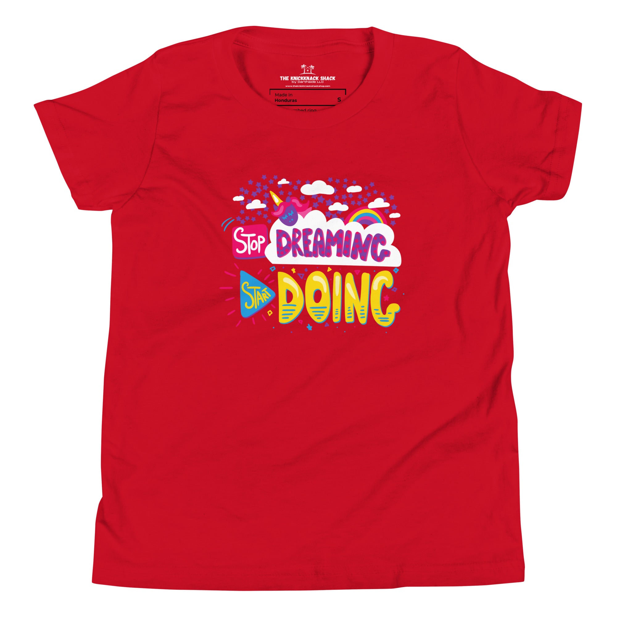 T-Shirt Jeunesse - Stop Dreaming (Couleurs Foncées)