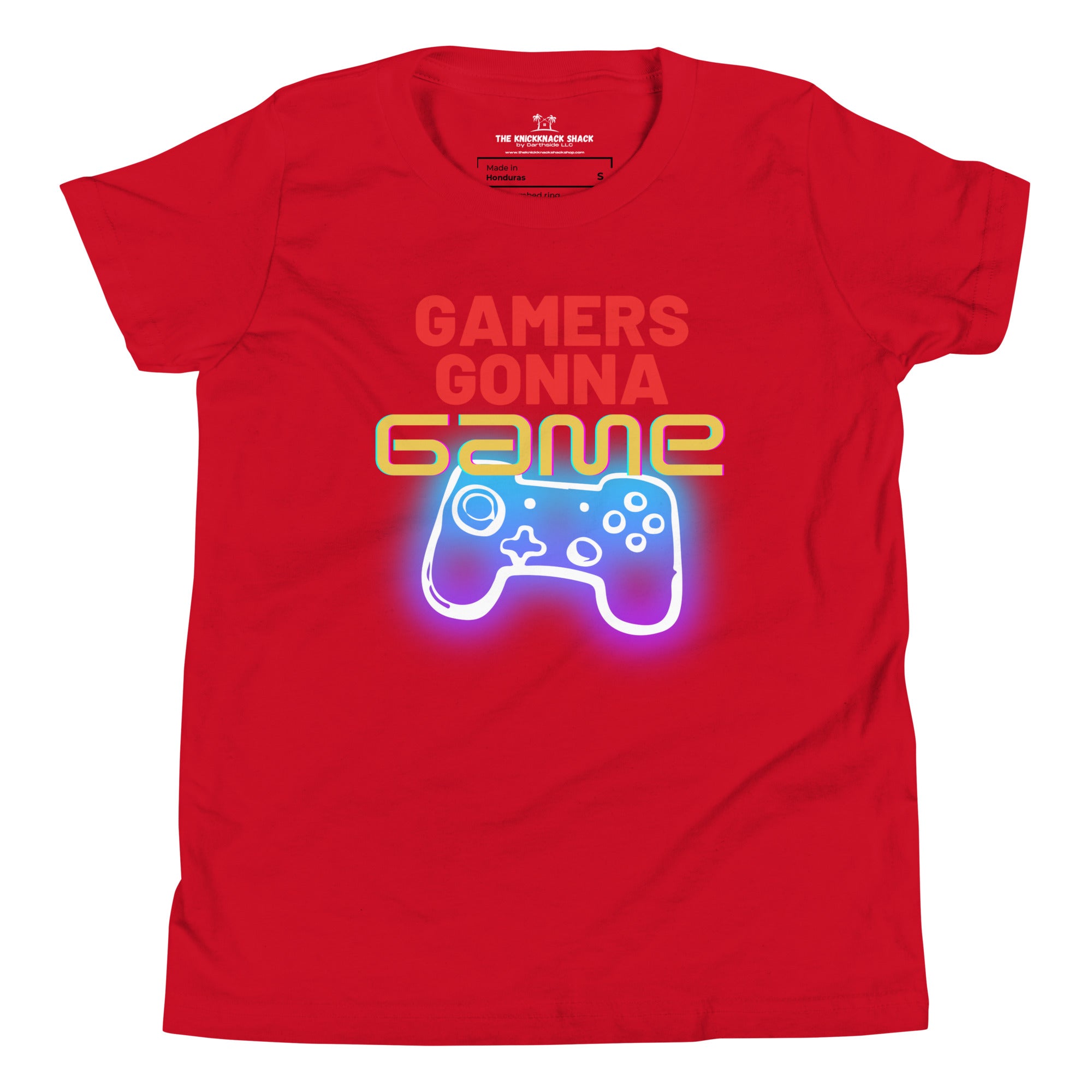 Camiseta juvenil - Gamers Gonna Game (colores oscuros)