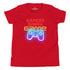 Camiseta juvenil - Gamers Gonna Game (colores oscuros)