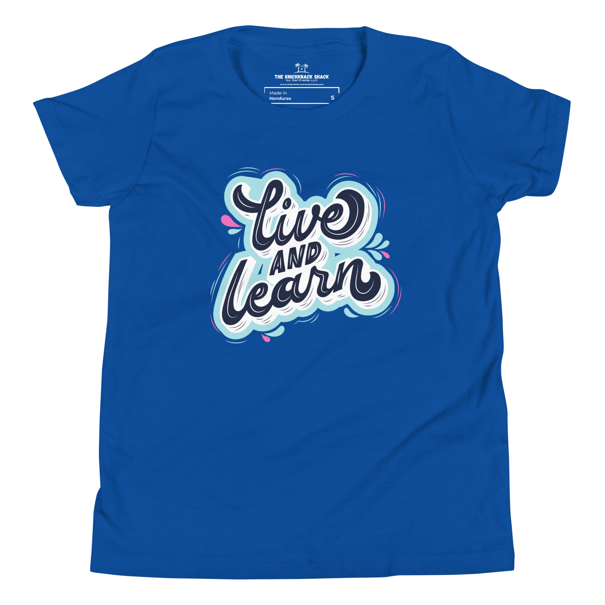 Camiseta juvenil - Vive y aprende (colores oscuros)