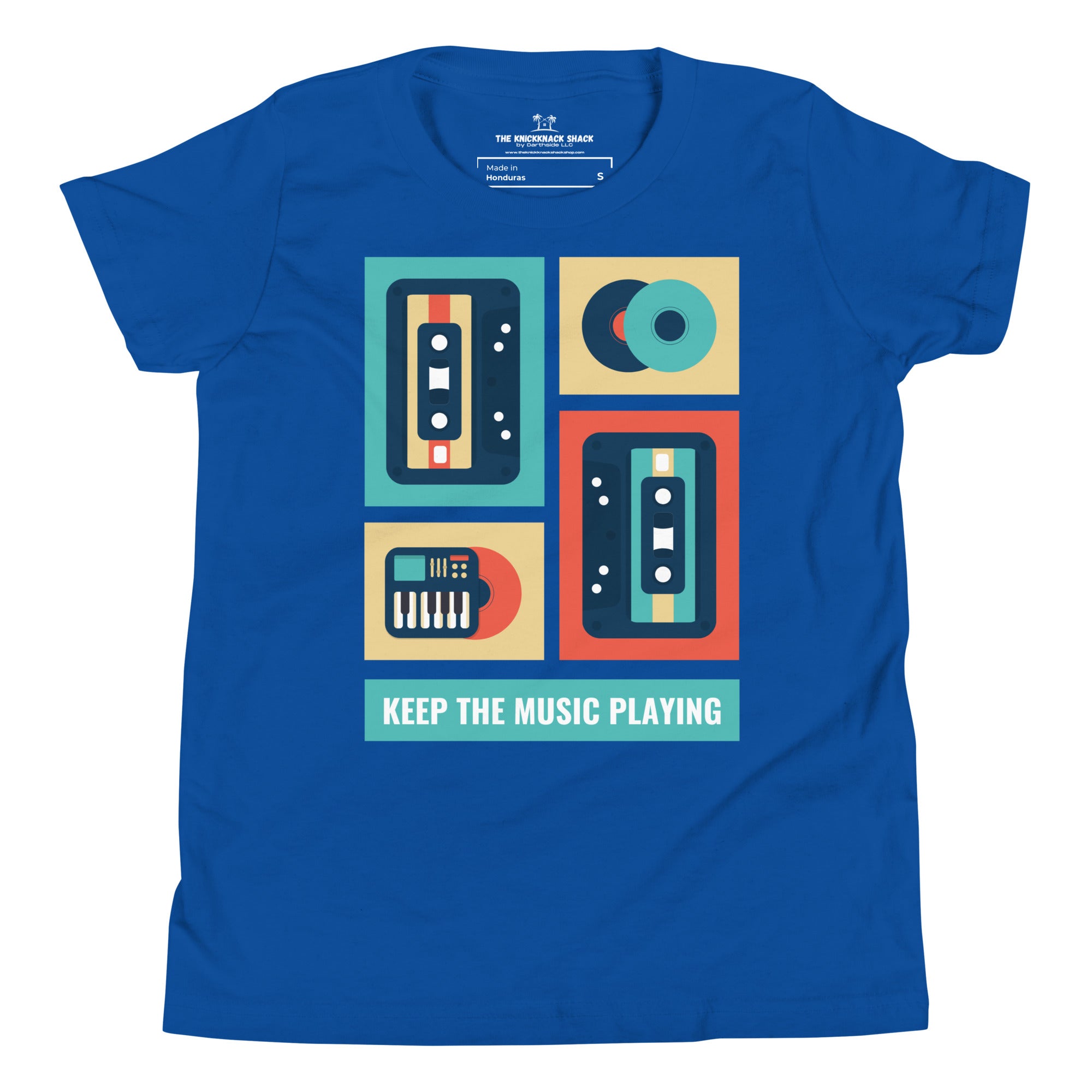 Camiseta juvenil - Keep the Music Playing (colores oscuros)