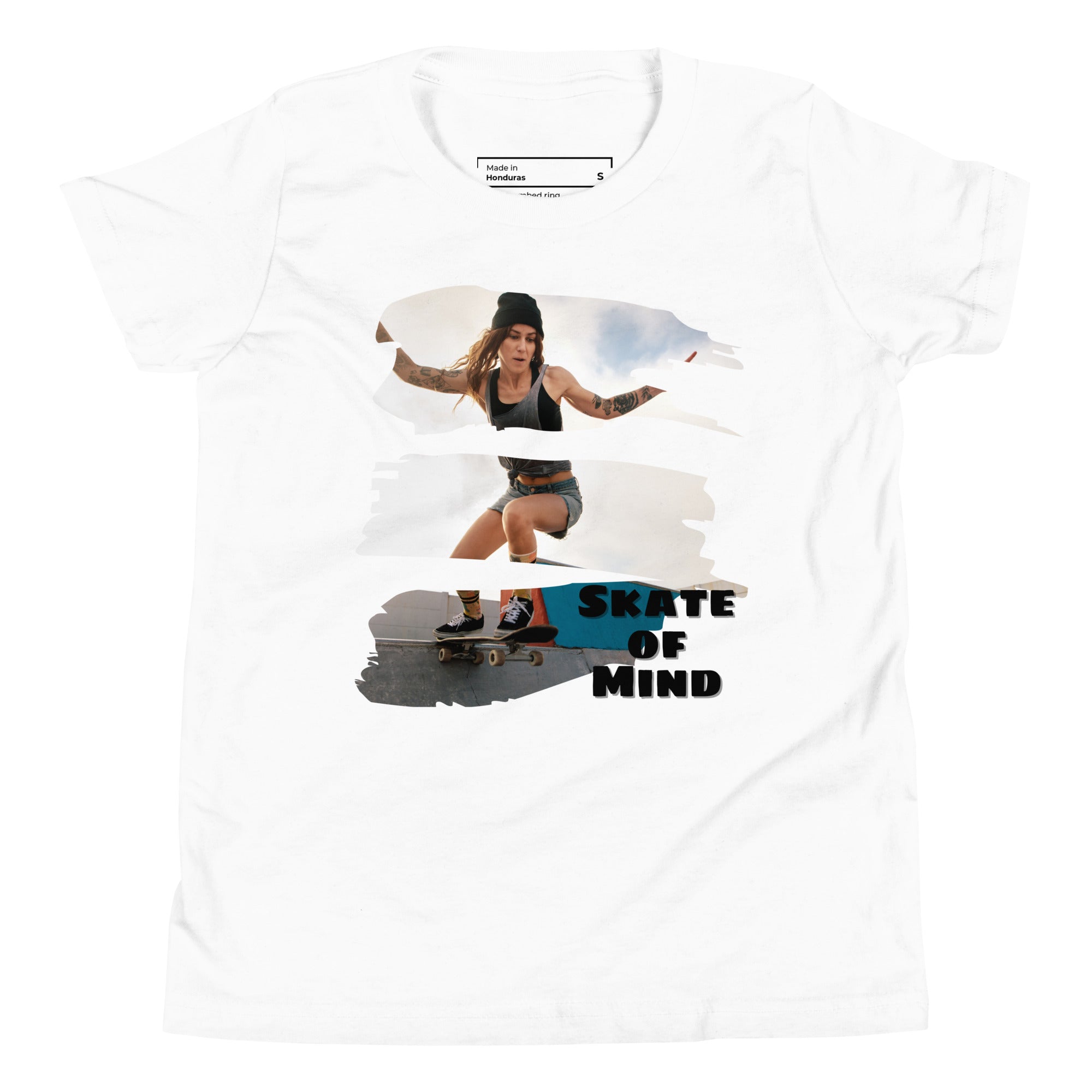 T-Shirt Jeunesse - Skate Of Mind (Couleurs Claires)