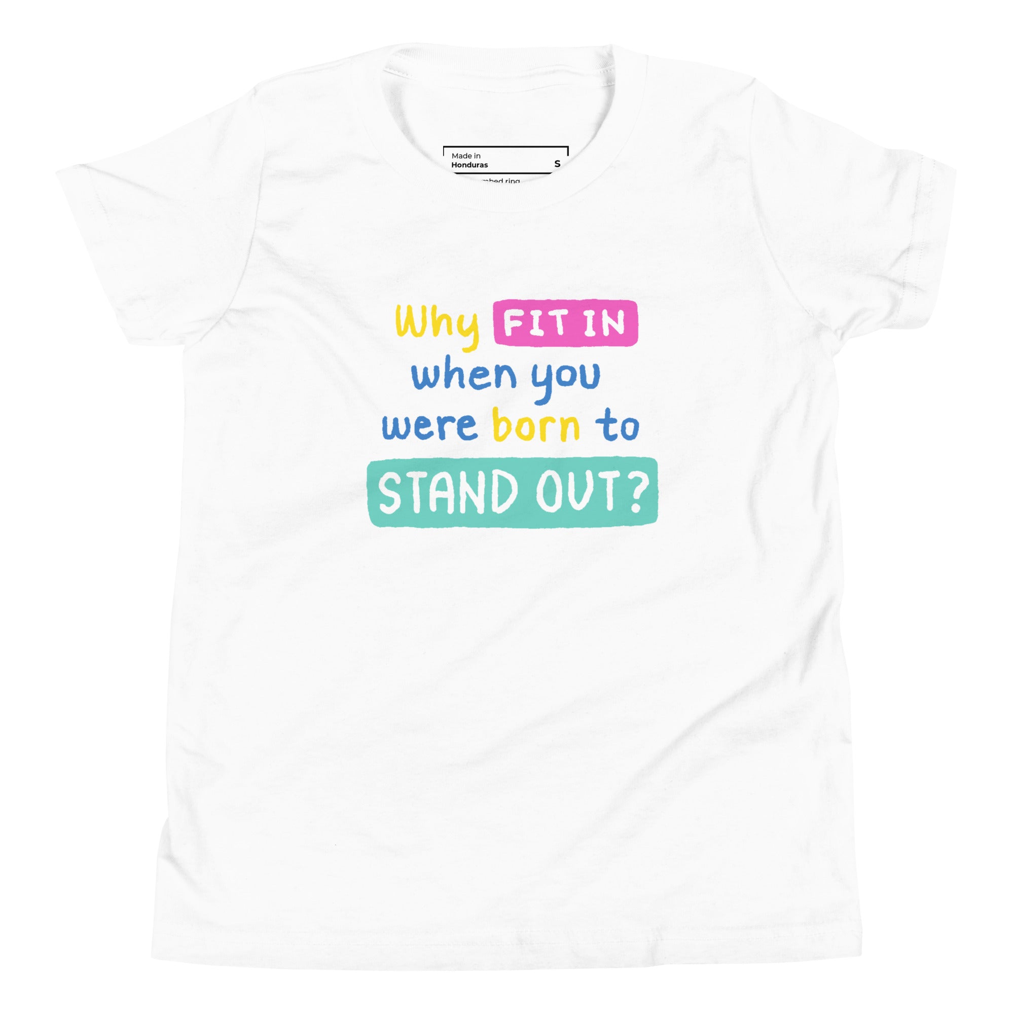 T-shirt pour jeunes - Pourquoi s'intégrer (couleurs claires)