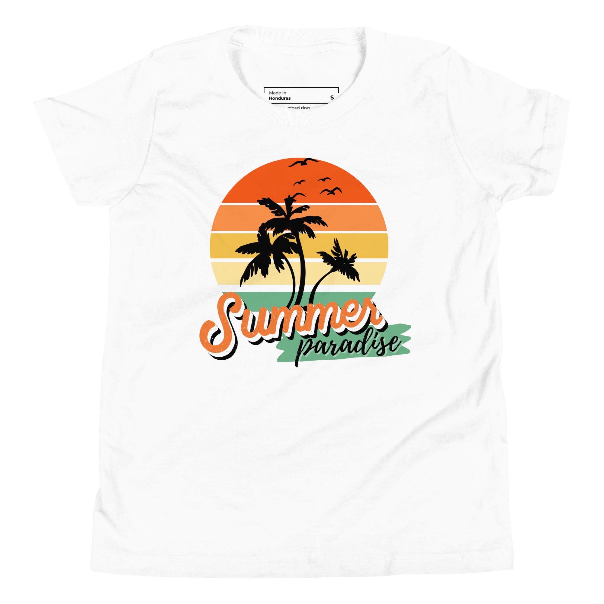 Camiseta Juvenil - Summer Paradise (Colores Claros)