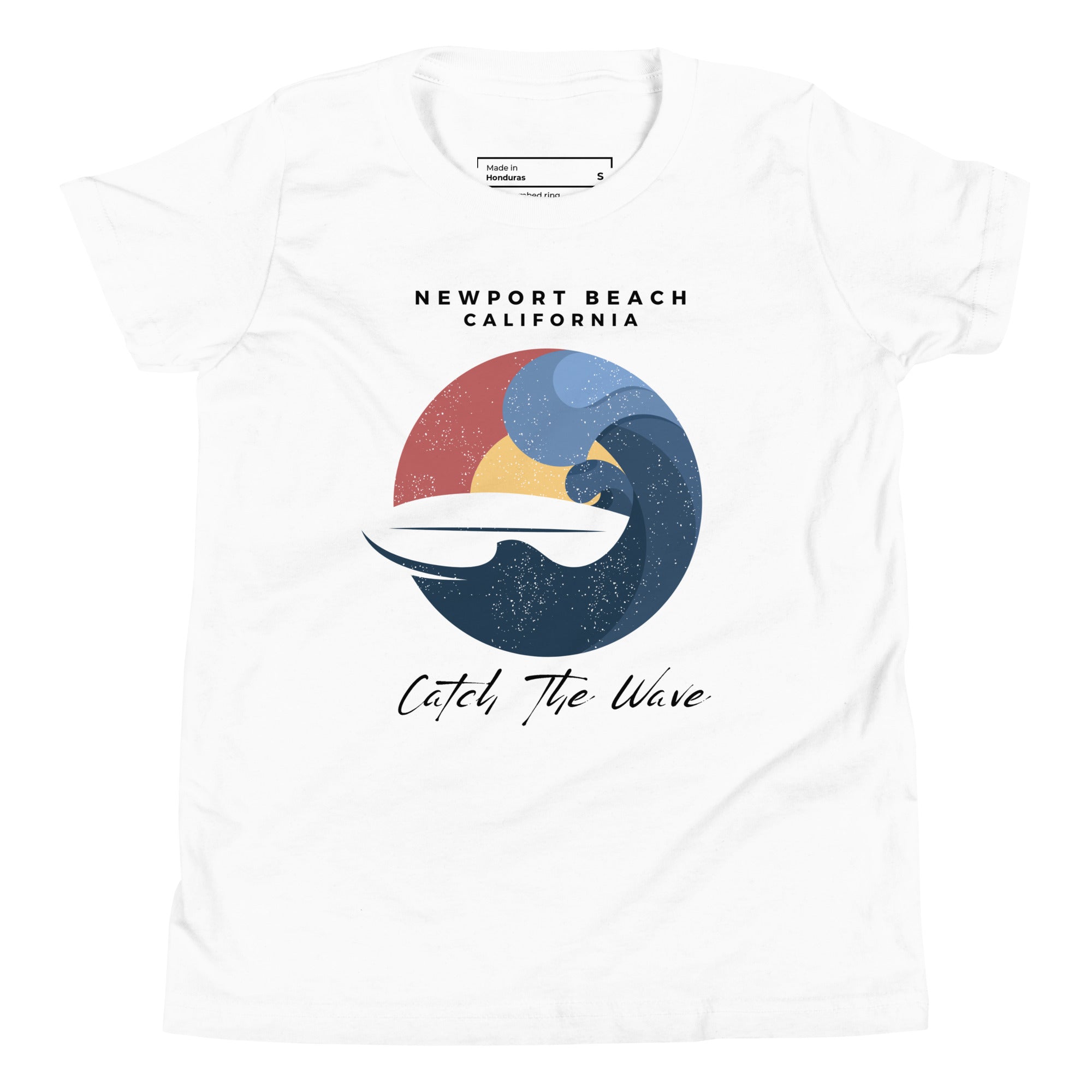 Camiseta Juvenil - Catch the Wave (Colores Claros)