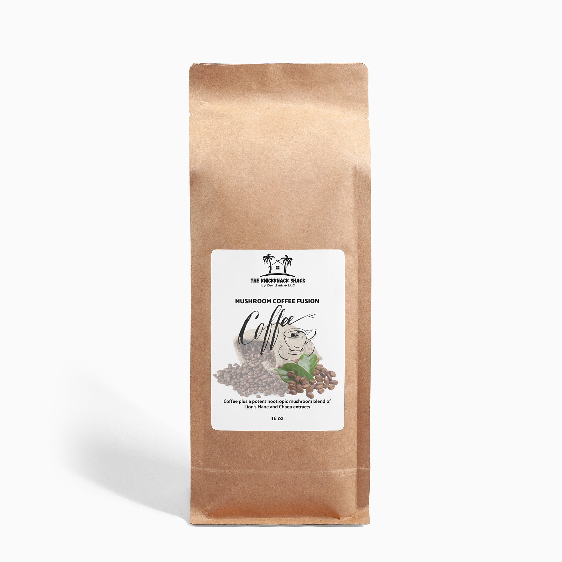Fusion de café aux champignons - Crinière de lion et chaga 16oz
